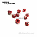 M3 Red Aluminium Self Lock Nuts for Drone